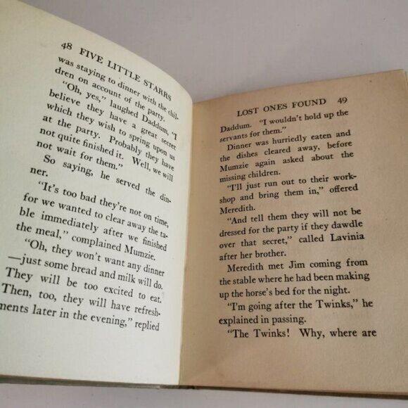 1913 Five Little Starrs Book Lillian Elizabeth Roy CONDITION Antique Kids Story - Picture 8 of 9